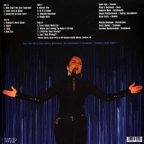 Sade - Live 1984-09-21 Ahoy Hallen, Rotterdam