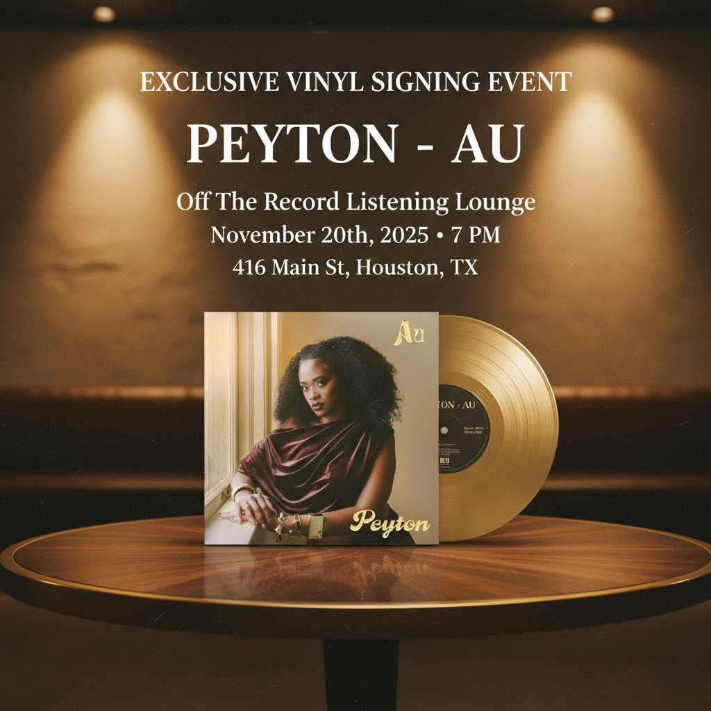 Peyton - Au Vinyl Signing Event - 7 PM